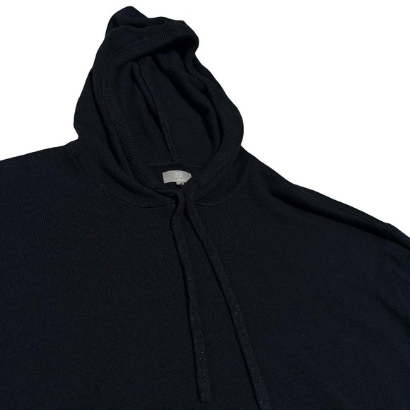 True Craft Women's Knit Drawstring Hoodie Navy Blue Size Large 24 x 24 - Picture 4 of 6